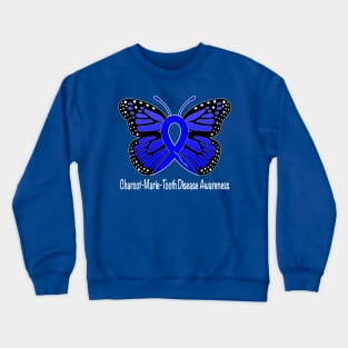 Charcot-Marie-Tooth Disease Butterfly of Hope Crewneck Sweatshirt